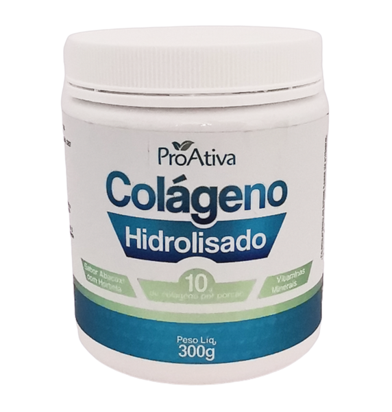 Colágeno Hidrolisado ProAtiva - Abacaxi com Hortelã (300g)